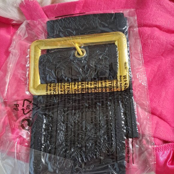 Costume MISS PINK SANTA Suit Adult 14/16 Christmas Party Forum Novelty Poly NEW - Picture 10 of 11